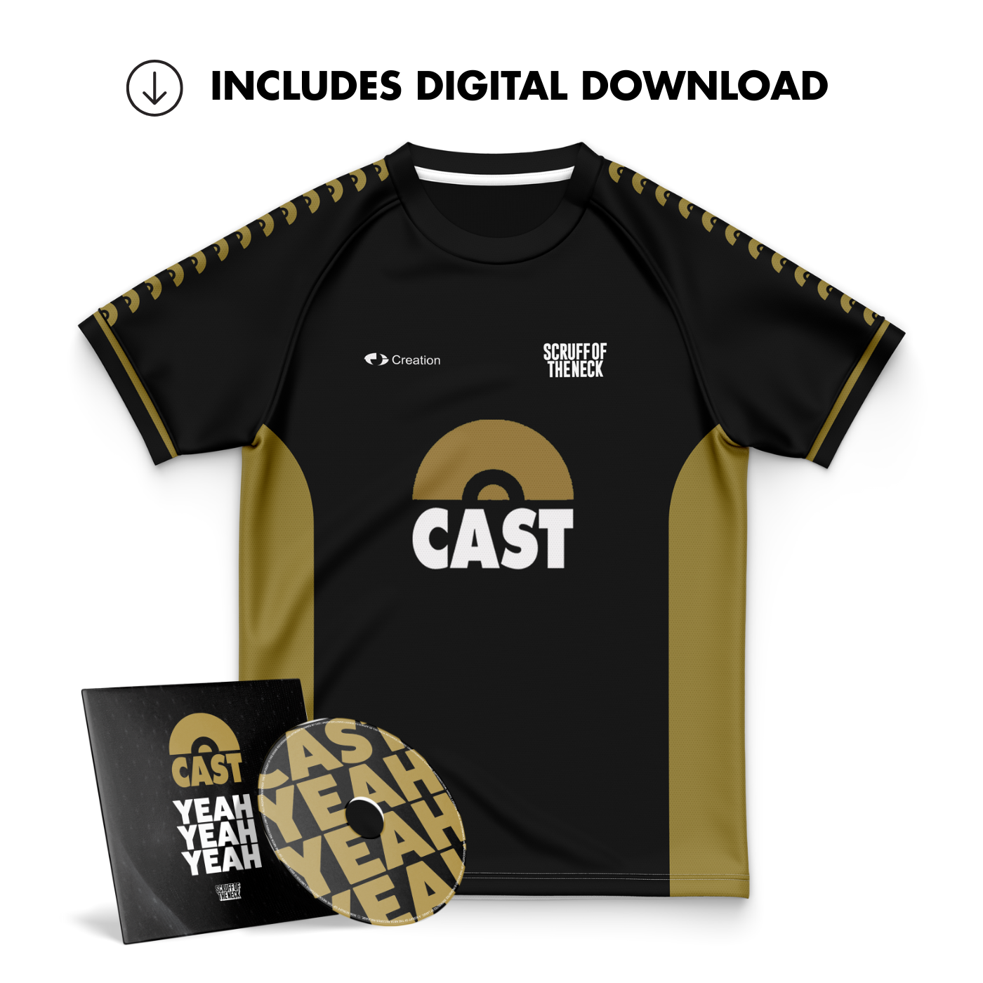 Cast - Official Football Shirt (Home Edition) + Exclusive ‘Yeah Yeah Yeah’ CD + Digital Download